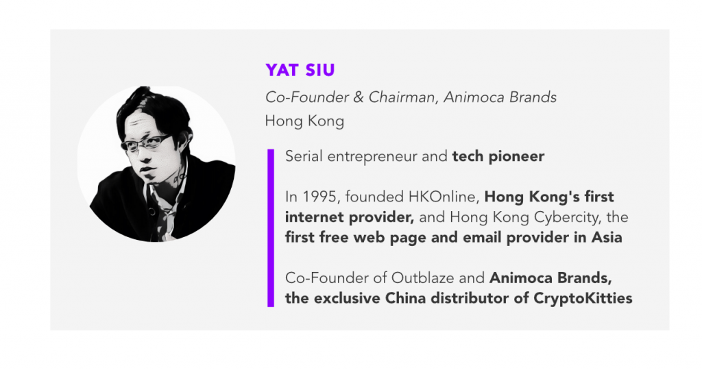 Blockchain Adoption Starts with Gamification -- Yat Siu, Animoca Brands, on the Future of Crypto 1 Contributor Website Inserts Yat Siu