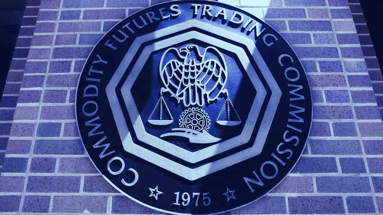 CFTC logo on a brick wall