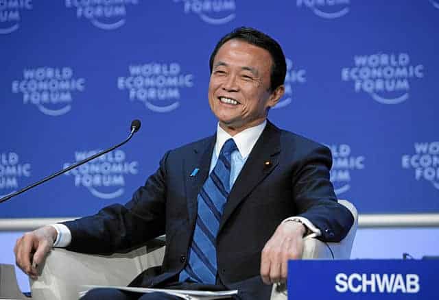 Japan deputy PM Taro Aso