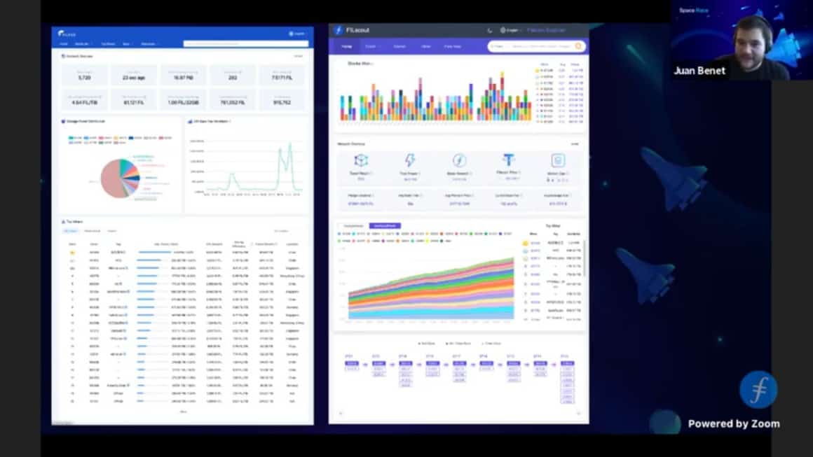 Protocol Labs CEO Juan Benet during Filecoin Space Race Opening Ceremony