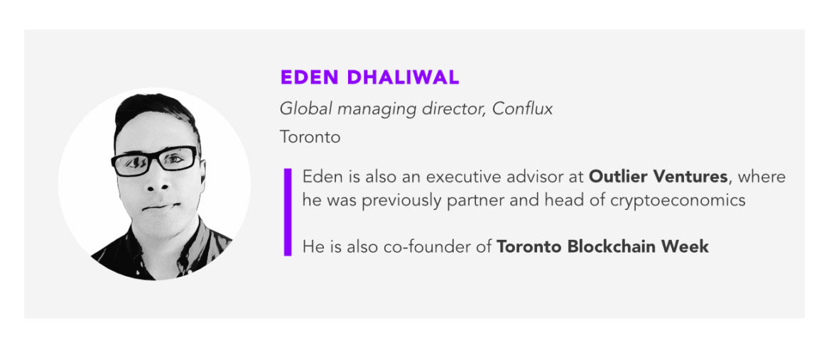 Eden Dhaliwal, Conflux