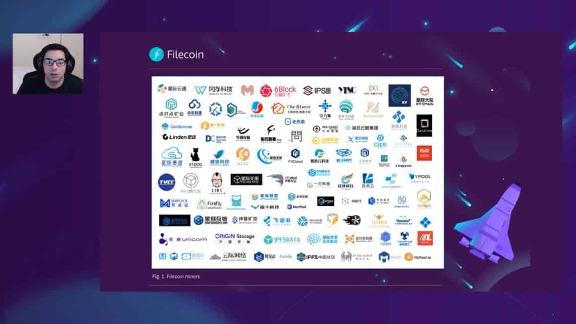 Filecoin's ecosystem lead in Filecoin mining community call. 