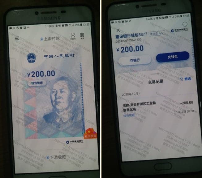 DCEP, China, screenshot, digital rmb