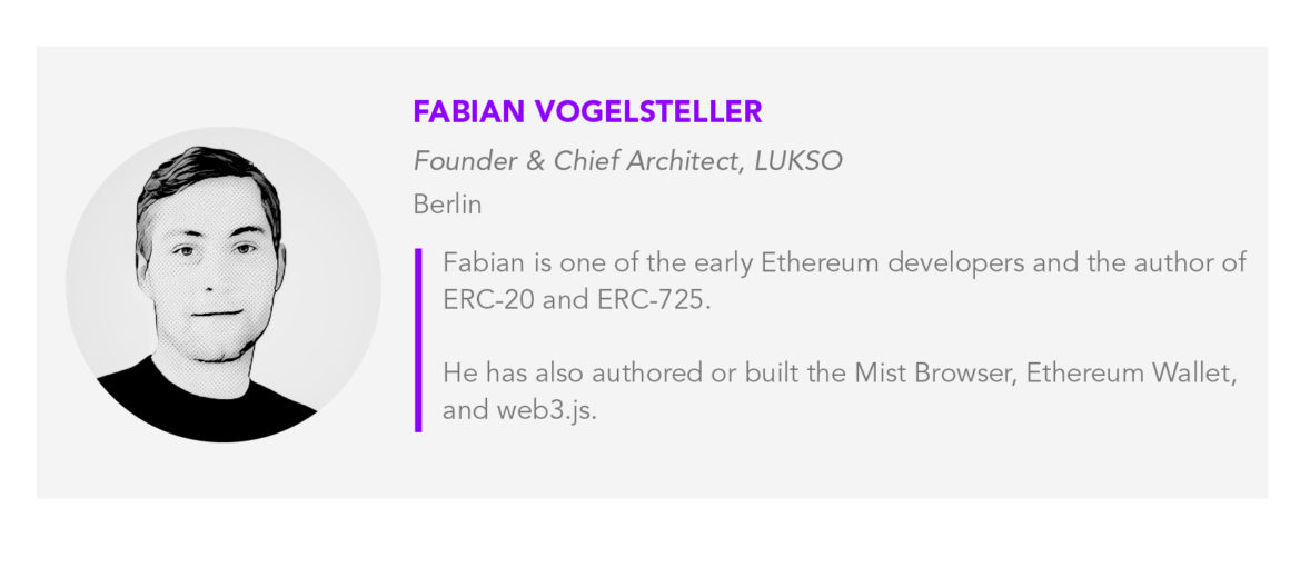 Fabian Vogelsteller bio card