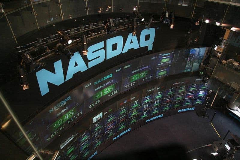 Nasdaq stock market display