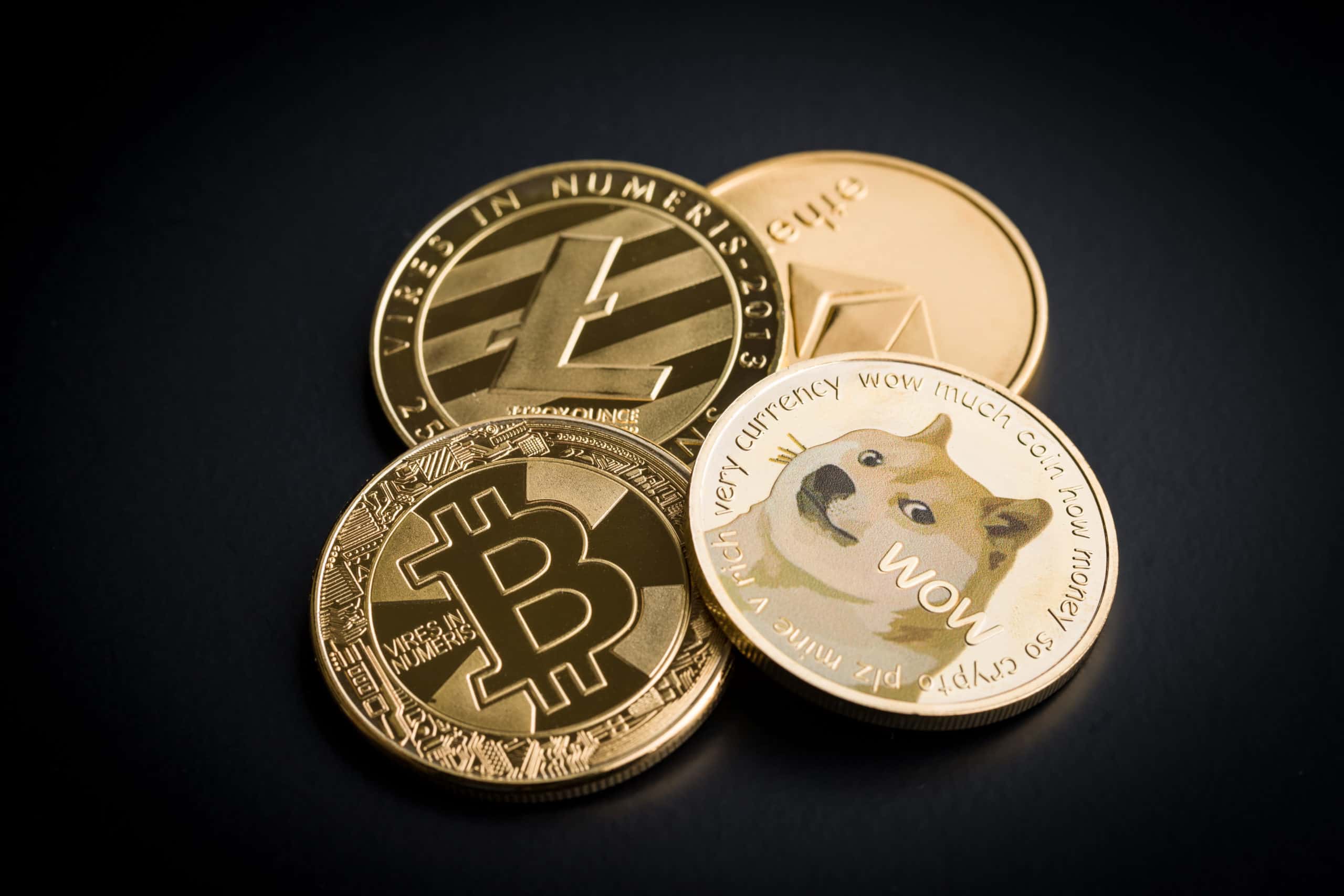 Bitcoin, Ether fall, along with all top 10 cryptos, after Litecoin halving fails to lift market sentiment 64 Dogecoin, litecoin, etheteum and bitcoin.