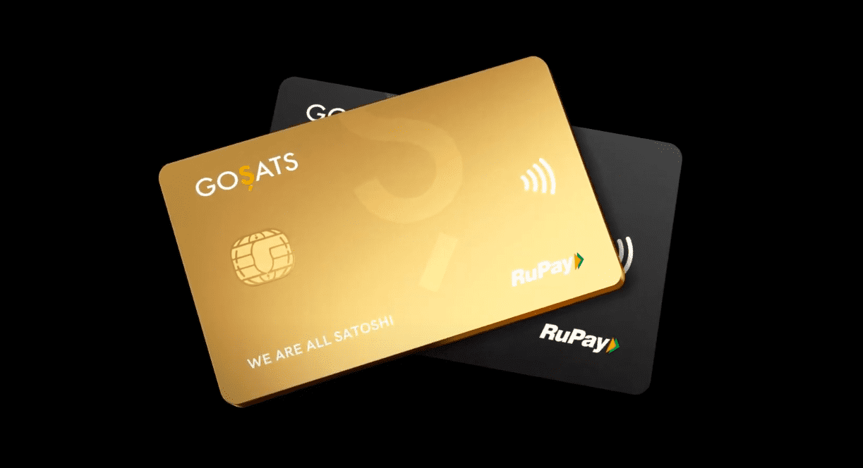 GoSats Bitcoin rewards card