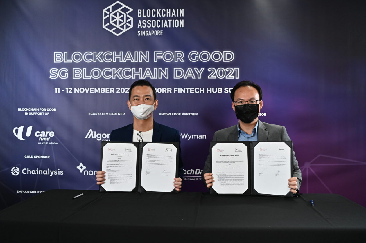 MOU Signing between The Algorand Foundation and Blockchain Association Singapore