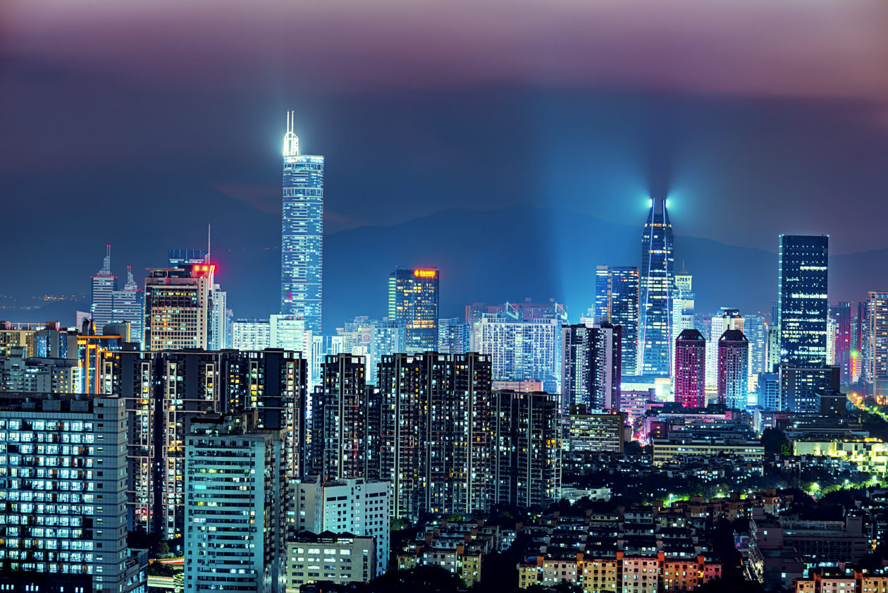 Night view of Shenzhen, Shenzhen introduces incentives to promote cross-border e-CNY