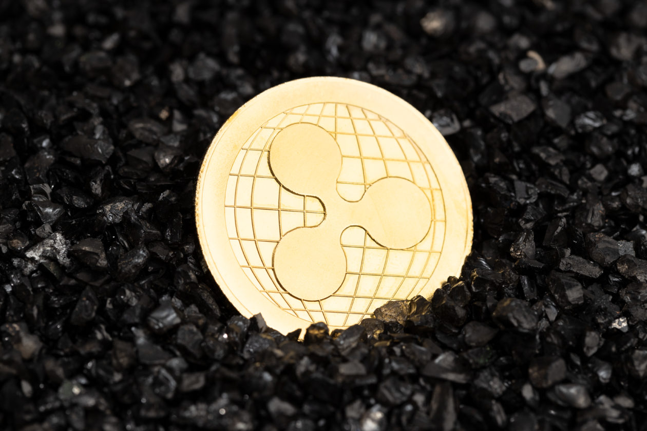 ripple xrp coin on black gravel background 2021 11 06 01 46 24 utc