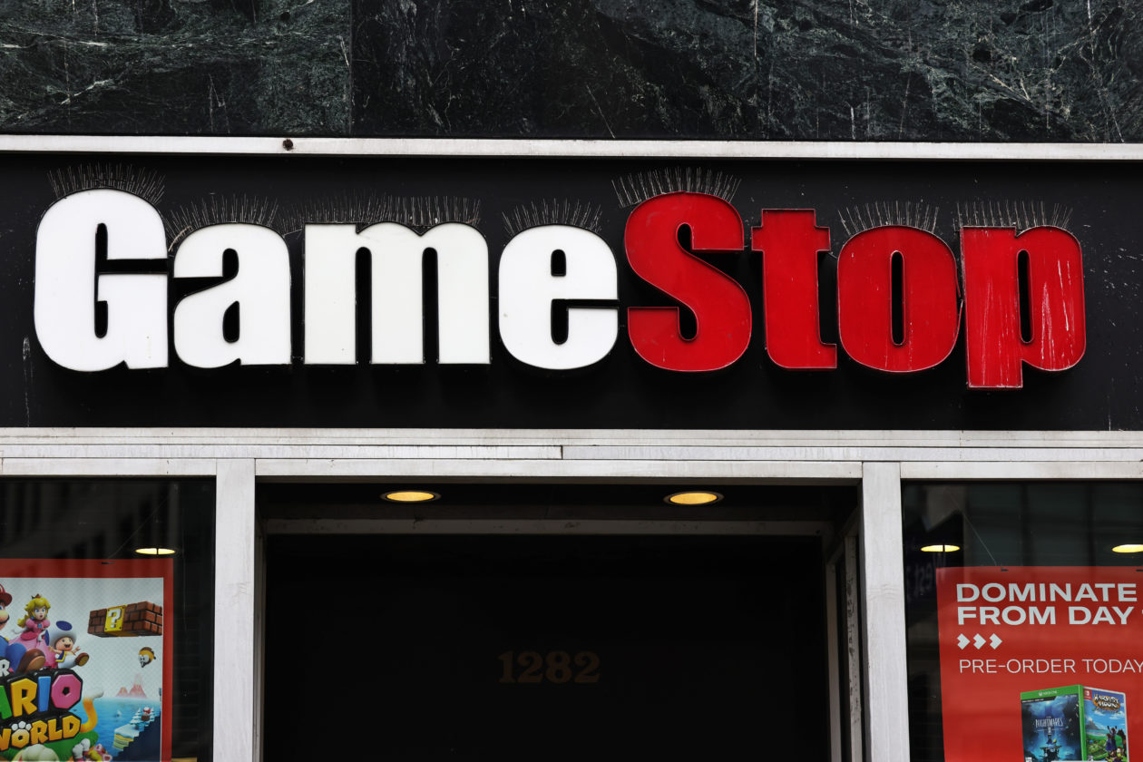 NEW YORK, NEW YORK - JANUARY 27: GameStop store signage is seen on January 27, 2021 in New York City. Stock shares of videogame retailer GameStop Corp has increased 700% in the past two weeks due to amateur investors. (Photo by Michael M. Santiago/Getty Images), GameStop NFT marketplace goes live, gets closer Web3 gaming