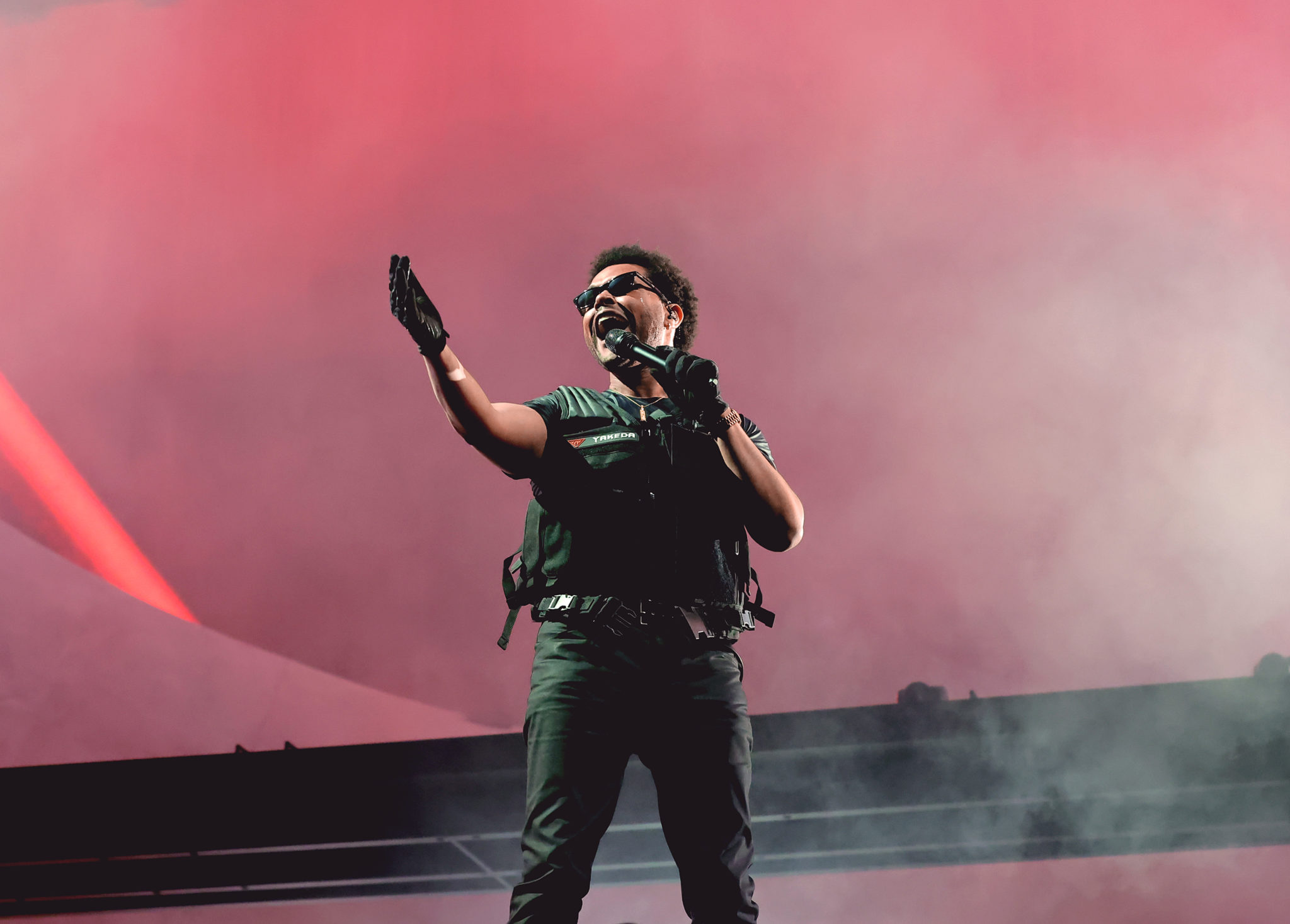 The Weeknd performs on the Coachella 2022 stage