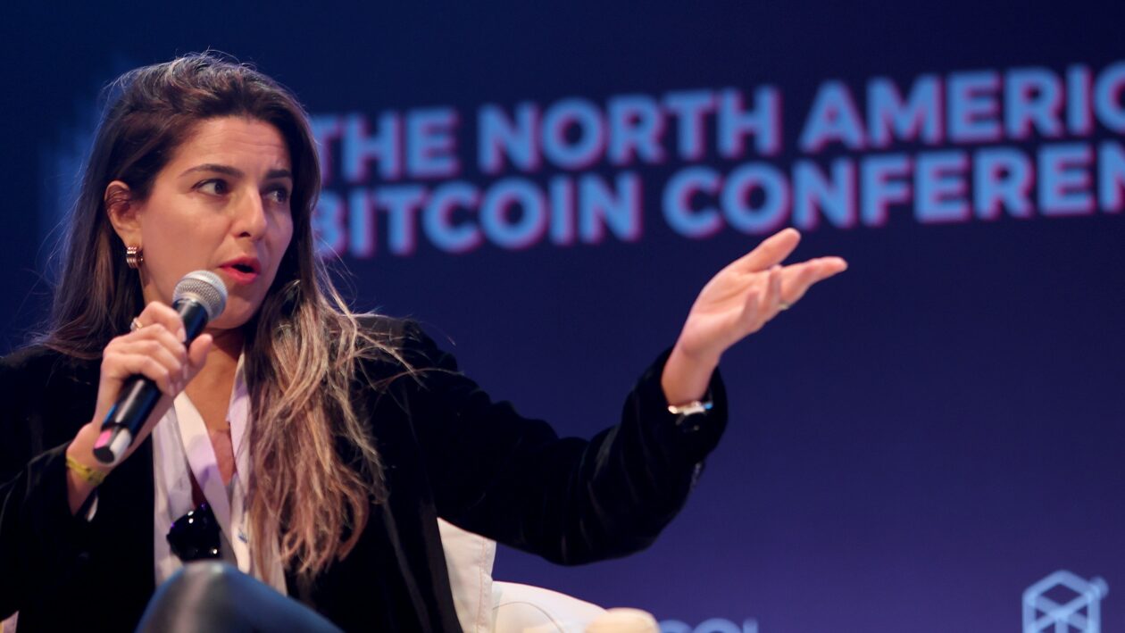 MIAMI, FLORIDA - JANUARY 18: Maja Vujinovic, Managing Director of OGroup, one of the leading investors in crypto, speaks at the North American Bitcoin Conference held at the James L Knight Center on January 18, 2022 in Miami, Florida. The North American Bitcoin Conference is a three day event bringing together people to listen to people involved with on Bitcoin, NFTs, the Metaverse, Defi, DAOs, Stablecoins, Blockchain and more. (Photo by Joe Raedle/Getty Images)