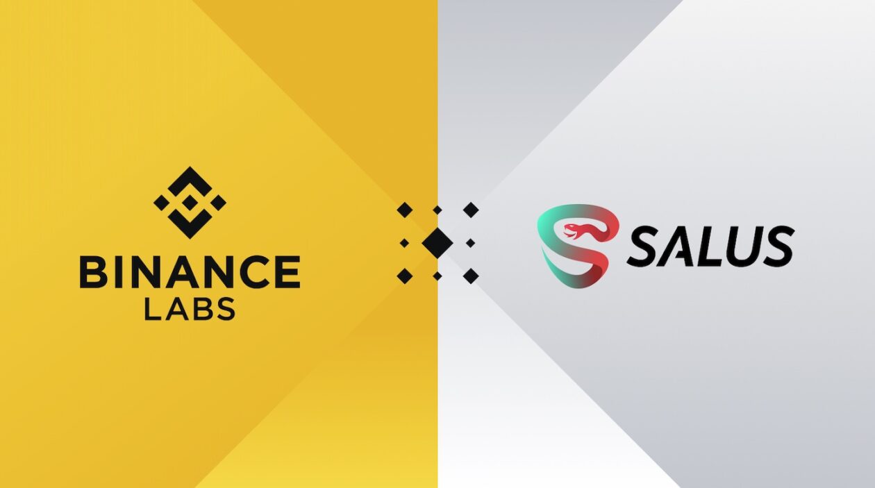 Binance logo, Salus Security logo