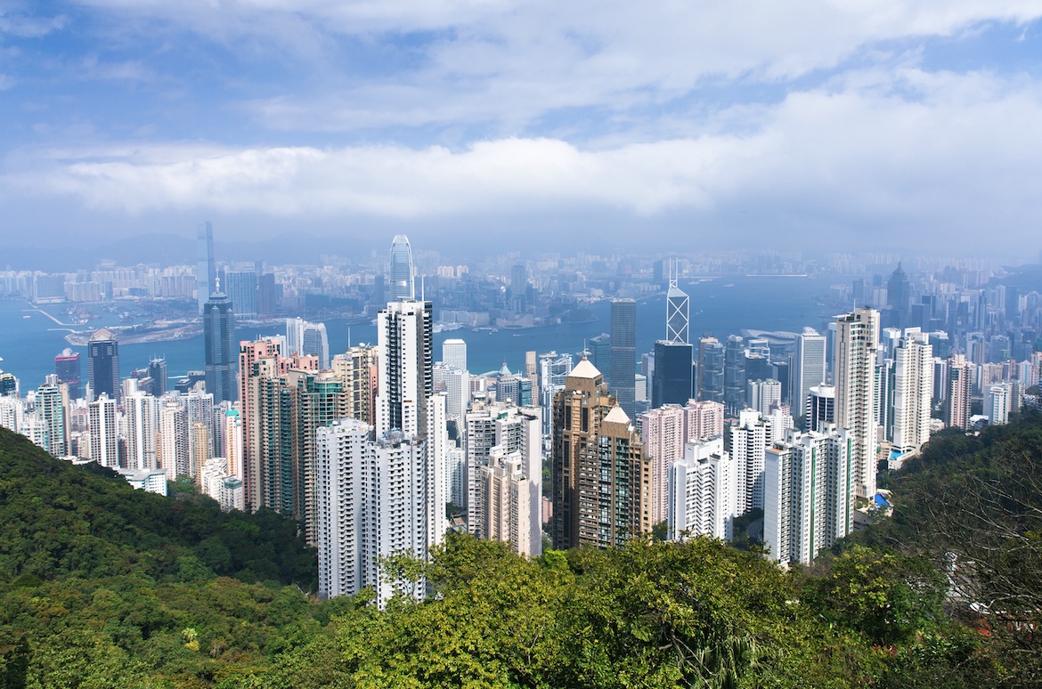 View of Hong Kong skyline form Victoria Peak, Hong Kong