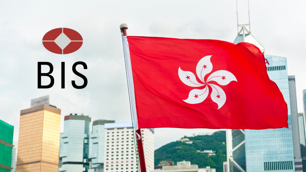 BIS logo beside Hong Kong flag