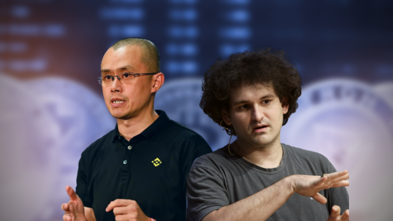 Binance CEO Changpeng Zhao and FTX CEO Sam Bankman-Fried