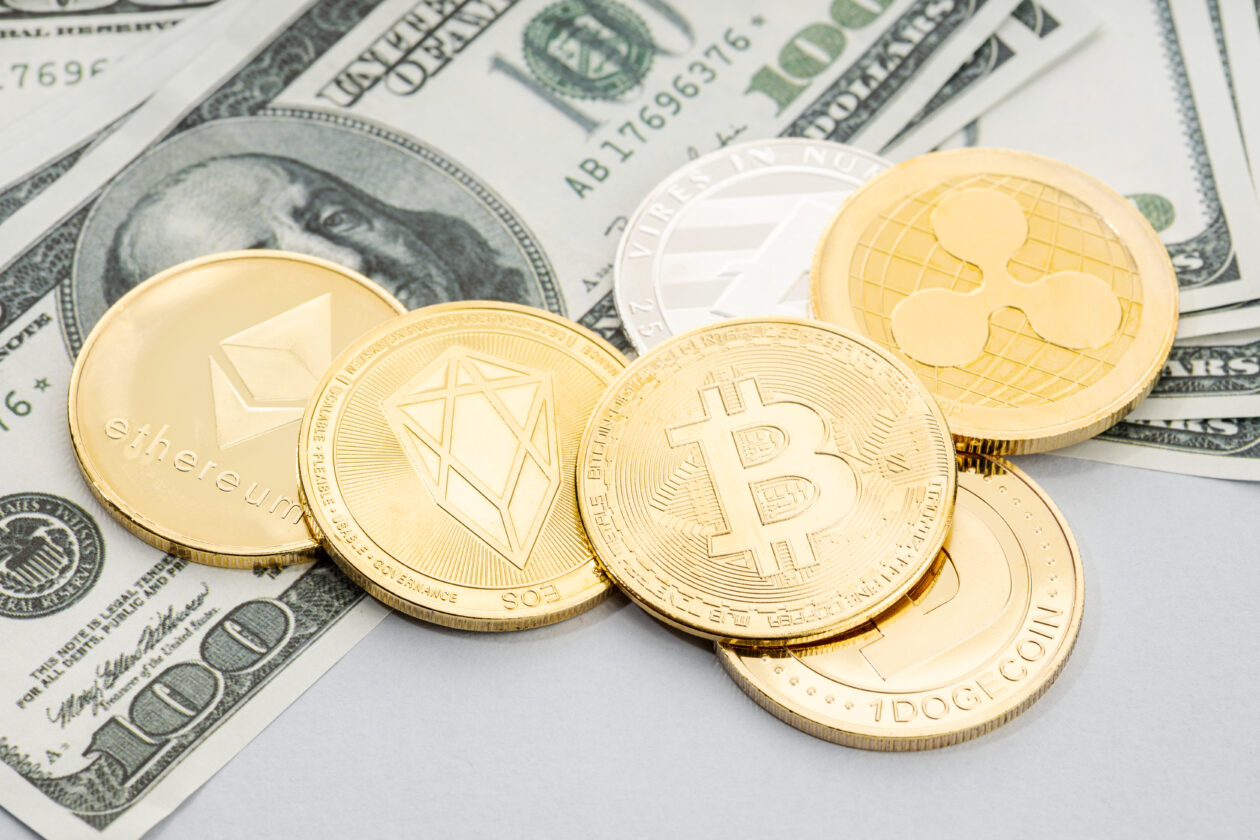 Cryptocurrencies on top of U.S. dollars. Markets: Bitcoin, Ether prices flat; Dogecoin, SHIB, lead gains in crypto top 10