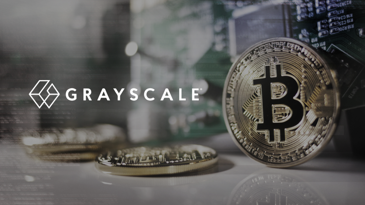 Grayscale holdings questioned amid crypto investment giant’s silence 2 Grayscale logo in front of physical models of Bitcoin