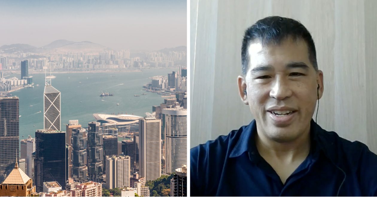 Hong Kong skyline. Neil Tan, chairman of the Fintech Association of Hong Kong.