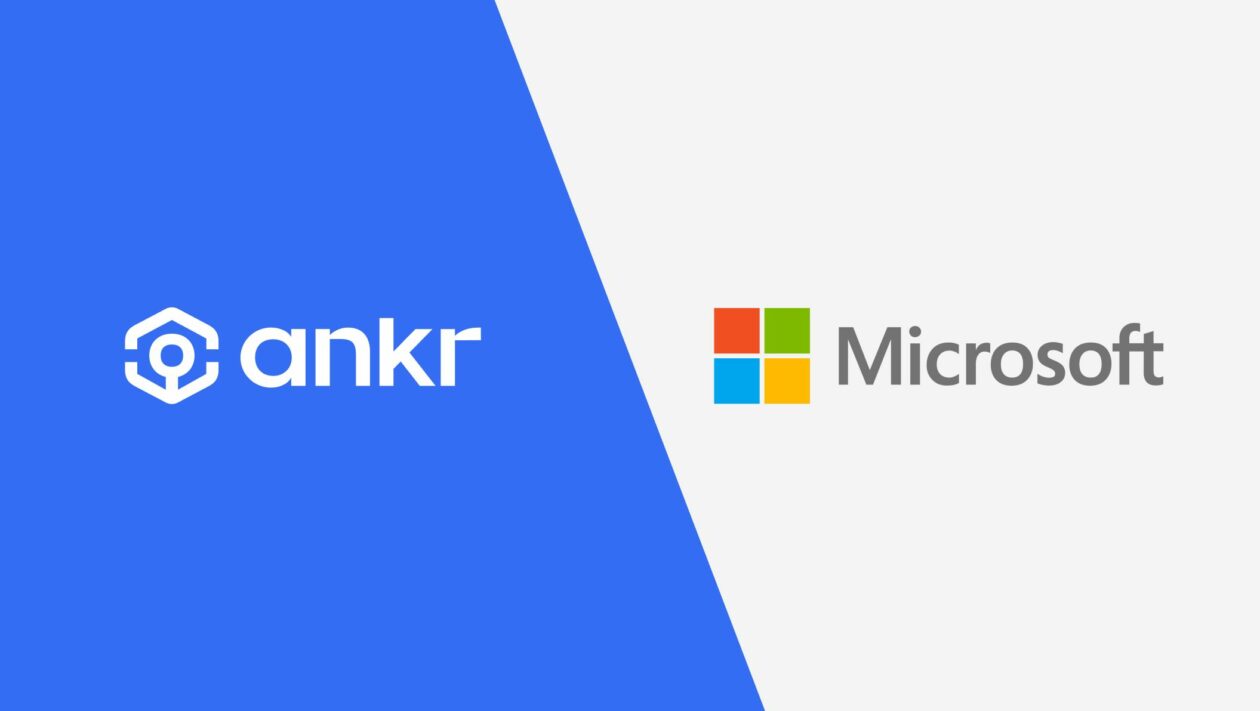 ankr and microsoft logo | Ankr token surges 60%, partners Microsoft for enterprise-grade node service | ankr microsoft blockchain node enterprise