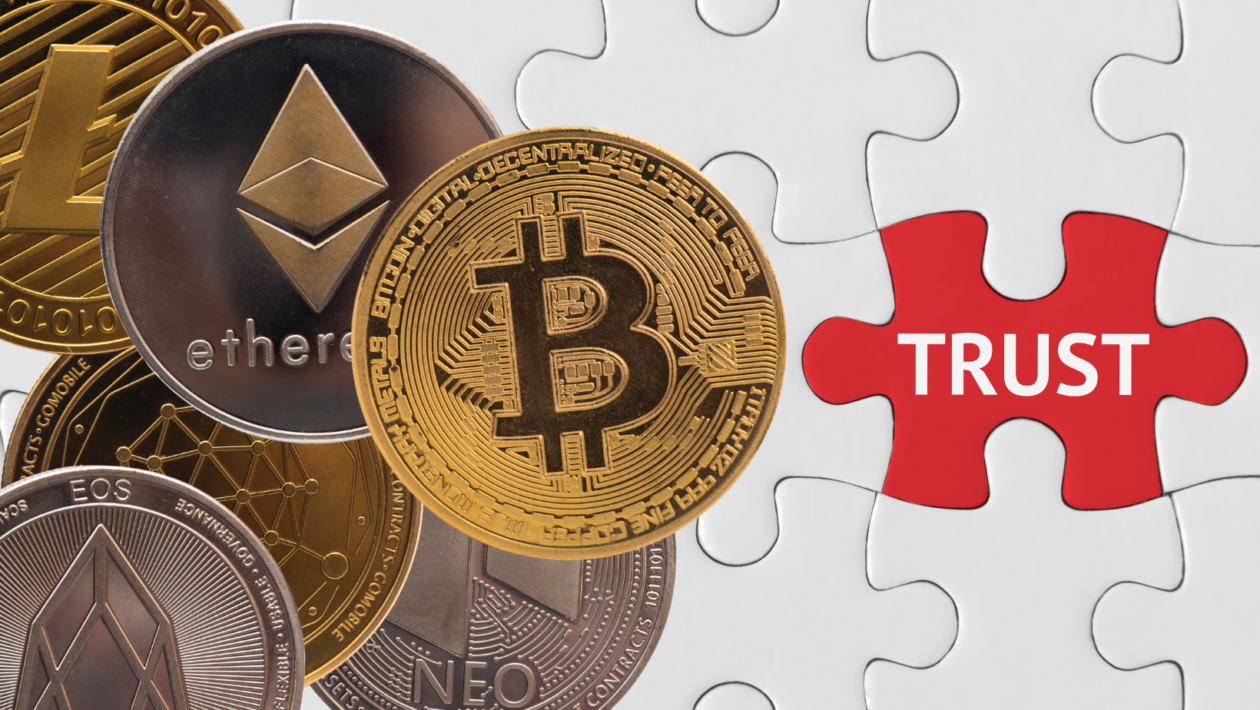 crypto coins and trust puzzle piece