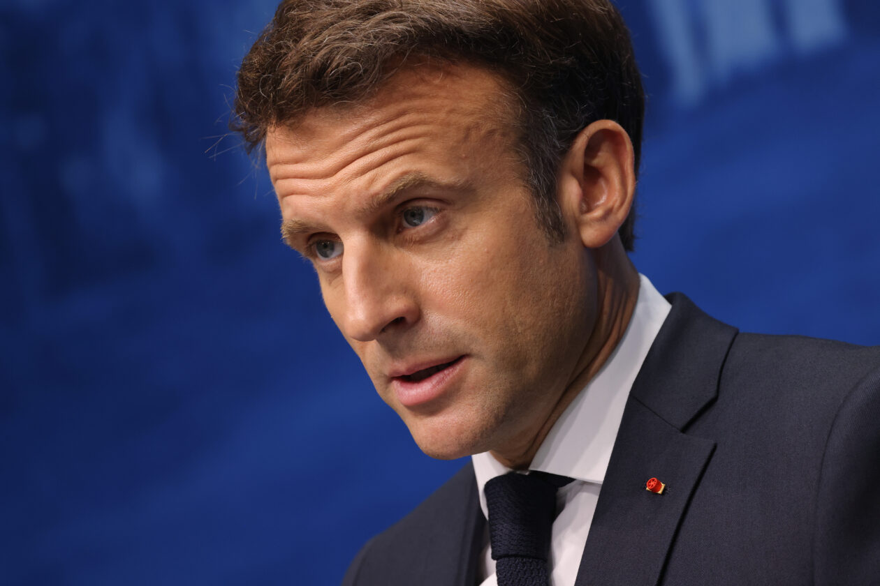 French President Emmanuel Macron at the G7 Summit at Schloss Elmau | France to develop local metaverses against global giants | france metaverse emmanuel macron china u.s.