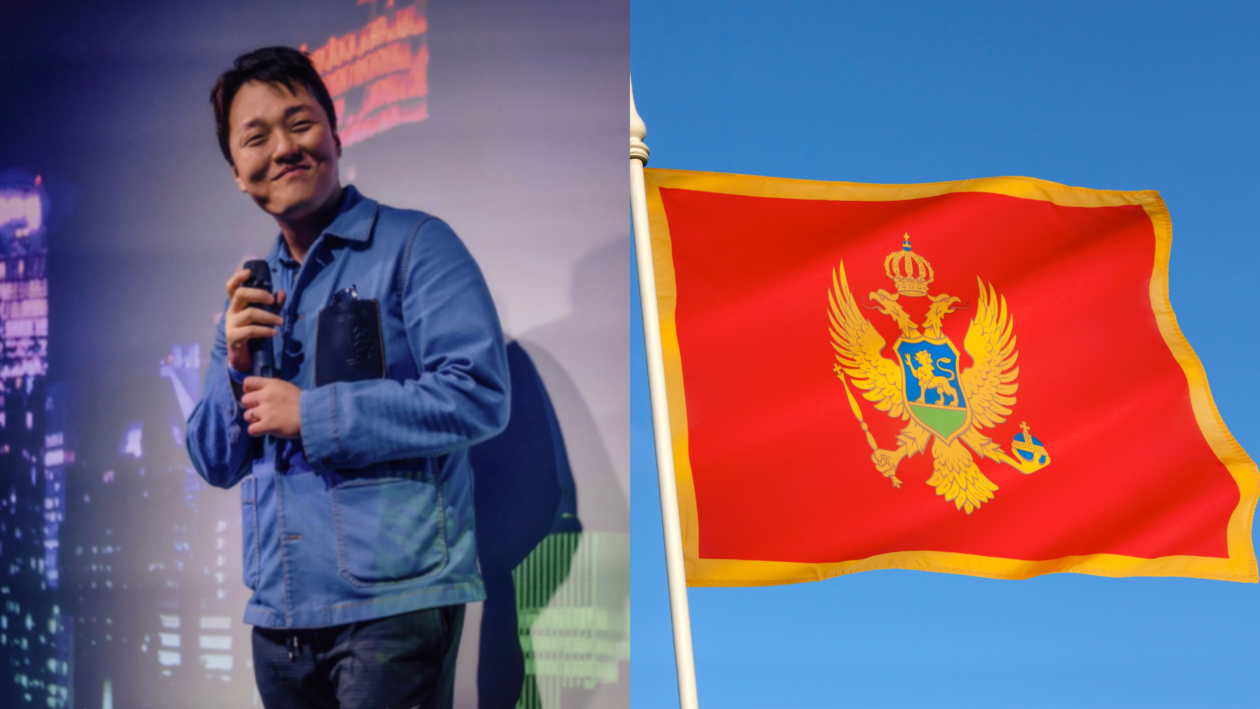 Terraform Labs chief Do Kwon and the flag of Montenegro | Terraform Labs Do Kwon to get court hearing May 11 on Montenegro passport forgery charges | terra luna do kwon sec daniel shin