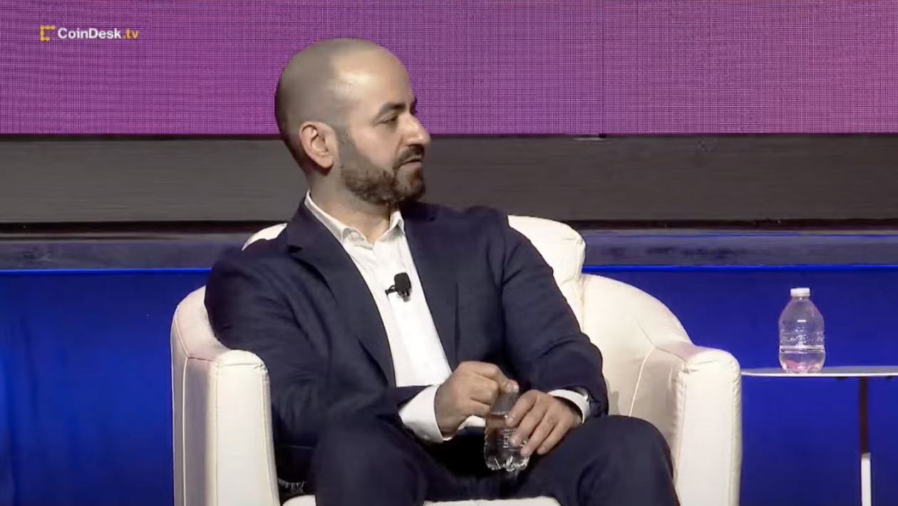 Binance head of financial crime compliance Tigran Gambaryan speaking at Consensus 2023 | Binance says it built 700-member compliance team to handle crypto crime, legal enquiries