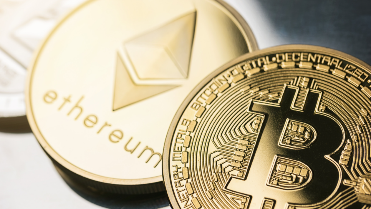 Ethereum and Bitcoin crypto coins