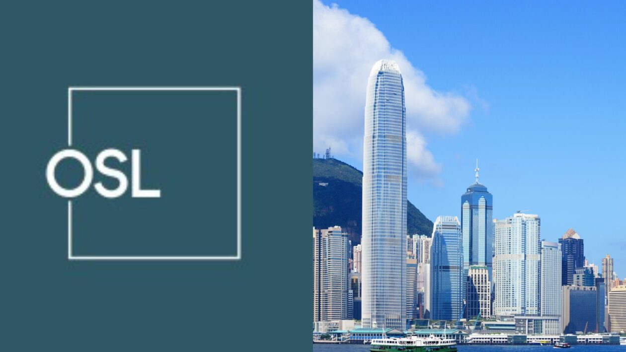 OSL logo and Hong Kong skyline | Hong Kong's OSL Asset Management obtains license to invest in blockchain and AI | sfc hong kong crypto license regime
