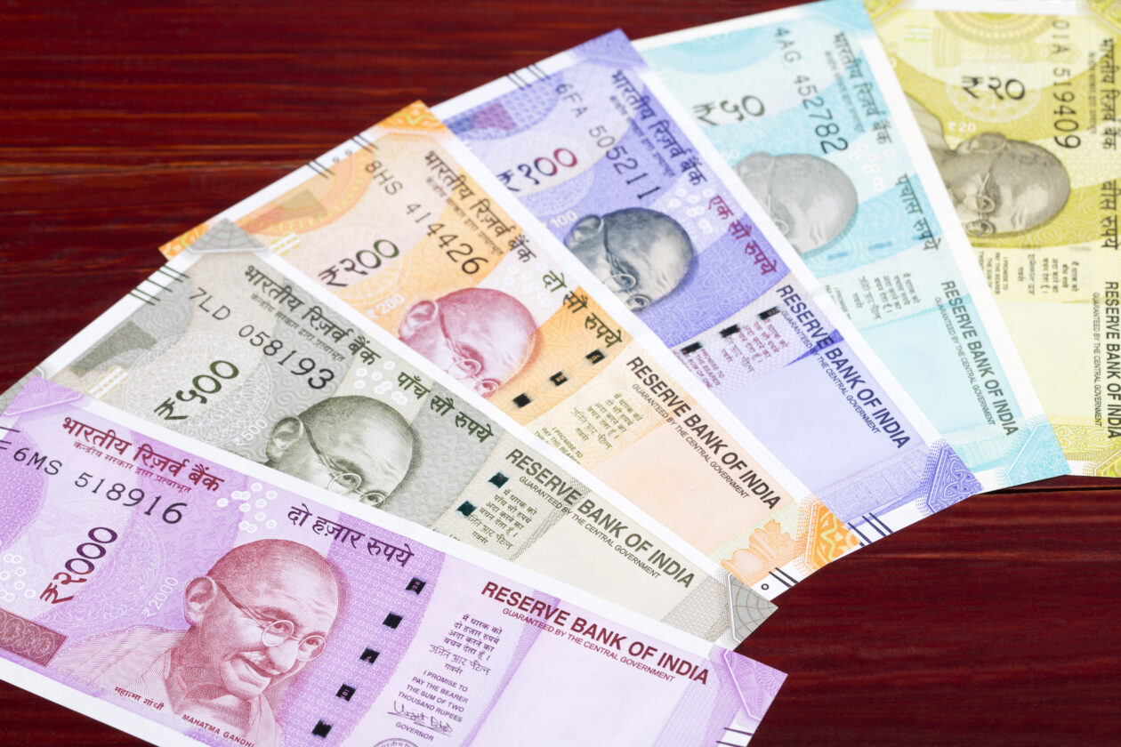 Indian money - rupee a busines background