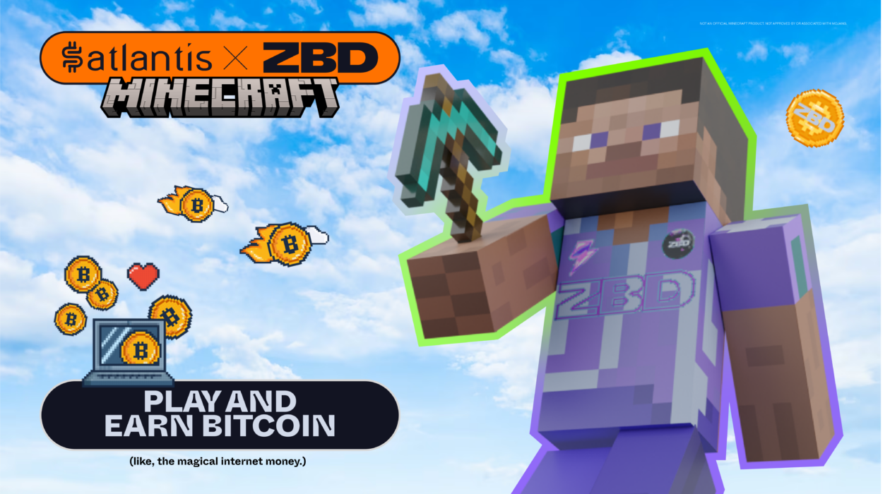 Gamers can now earn Bitcoin rewards on Minecraft via Zebedee