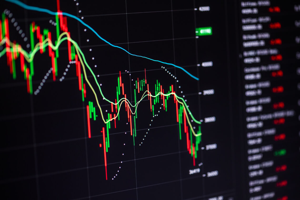 stock charts on the monitor close up finance and 2021 09 02 14 44 36 utc