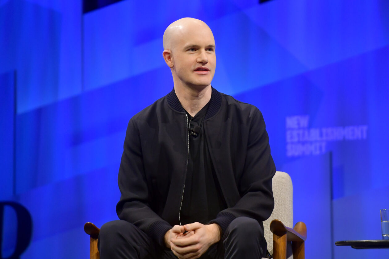BEVERLY HILLS, CALIFORNIA - OCTOBER 23: Brian Armstrong, cofounder and CEO of Coinbase speaks onstage during 'Tales from the Crypto: What the Currency of the Future Means for You' at Vanity Fair's 6th Annual New Establishment Summit at Wallis Annenberg Center for the Performing Arts on October 23, 2019 in Beverly Hills, California. (Photo by Matt Winkelmeyer/Getty Images for Vanity Fair)