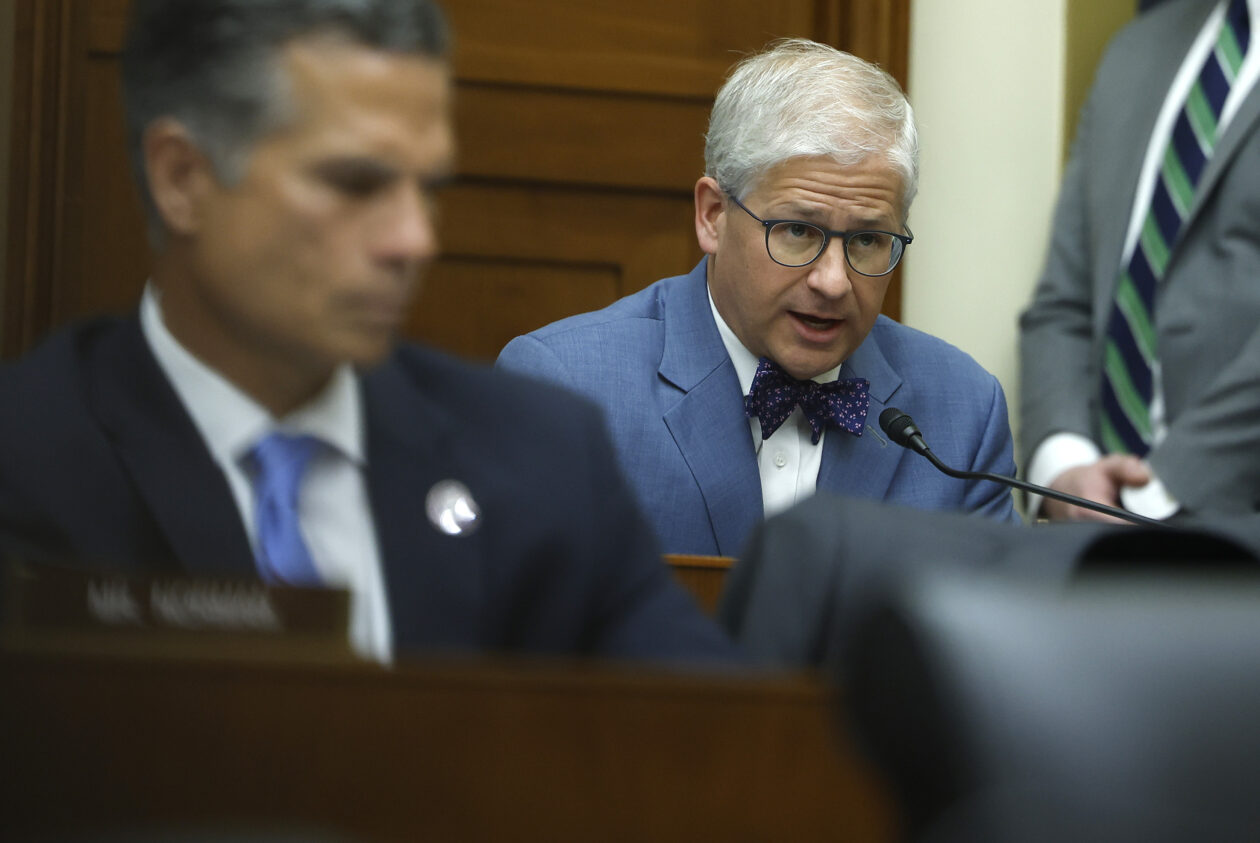 WASHINGTON, DC - MAY 17: U.S. Rep. Patrick McHenry (D-NC) participates in a House Financial Services Committee Hearing at the Rayburn House Office Building on May 17, 2023 in Washington, DC. The hearing was held to examine the recent failures of Silicon Valley Bank and Signature Bank. (Photo by Kevin Dietsch/Getty Images)