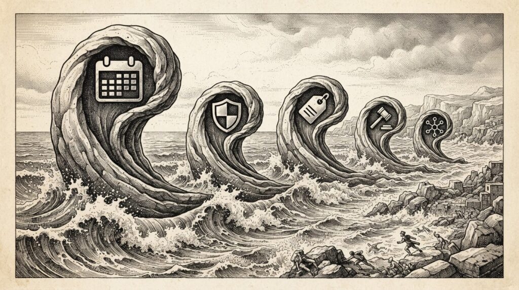 The Enforcement Wave: Five Deadlines That Will Define AI Agent Governance This Year