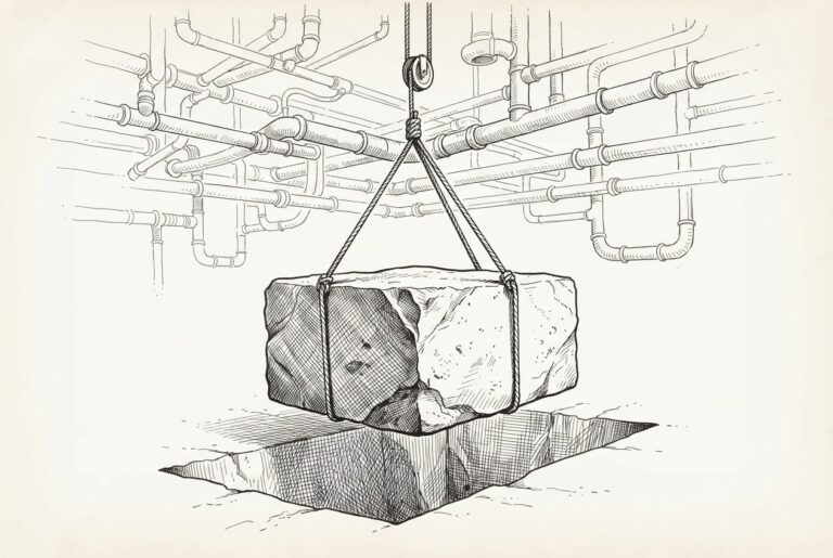 A mechanical bank vault key emerging from an open vault door represents the charter that grants Catena Trust Bank direct regulatory authority over AI-agent financial infrastructure